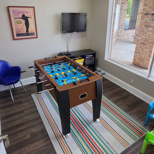 Child-friendly dental office waiting area