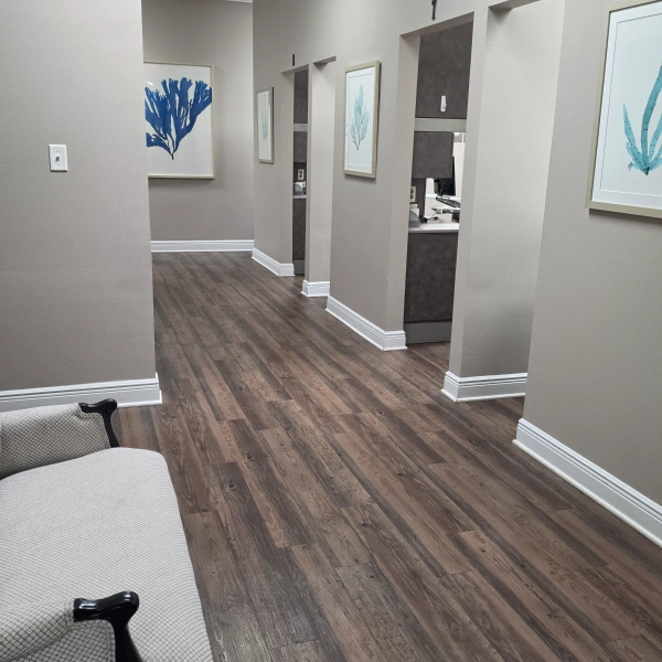 Clean and modern dental clinic interior