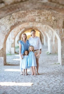 Dr. Kaitlin Forshee with family portrait