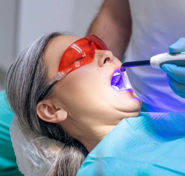 Dental laser treatment procedure