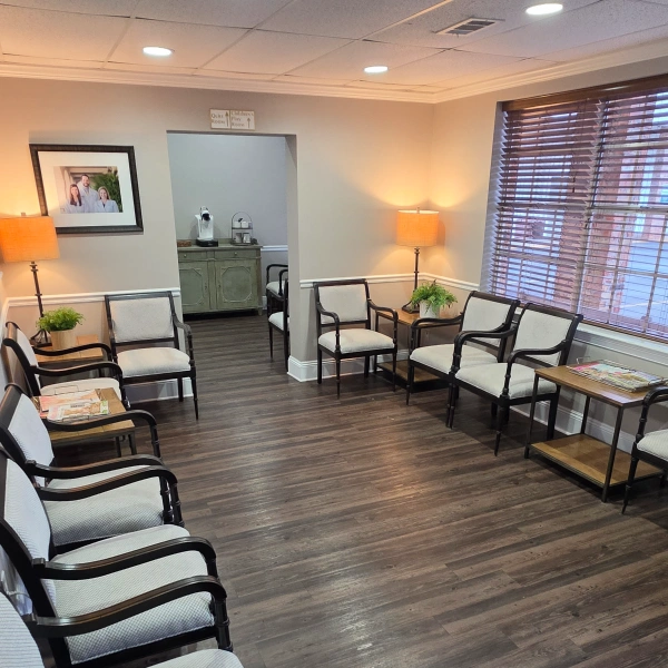 Patient waiting room at Advanced Dental Concepts