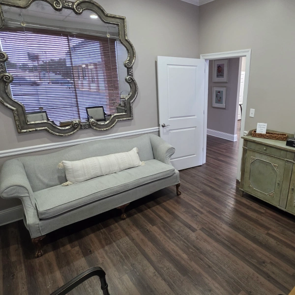 Comfortable dental office reception area